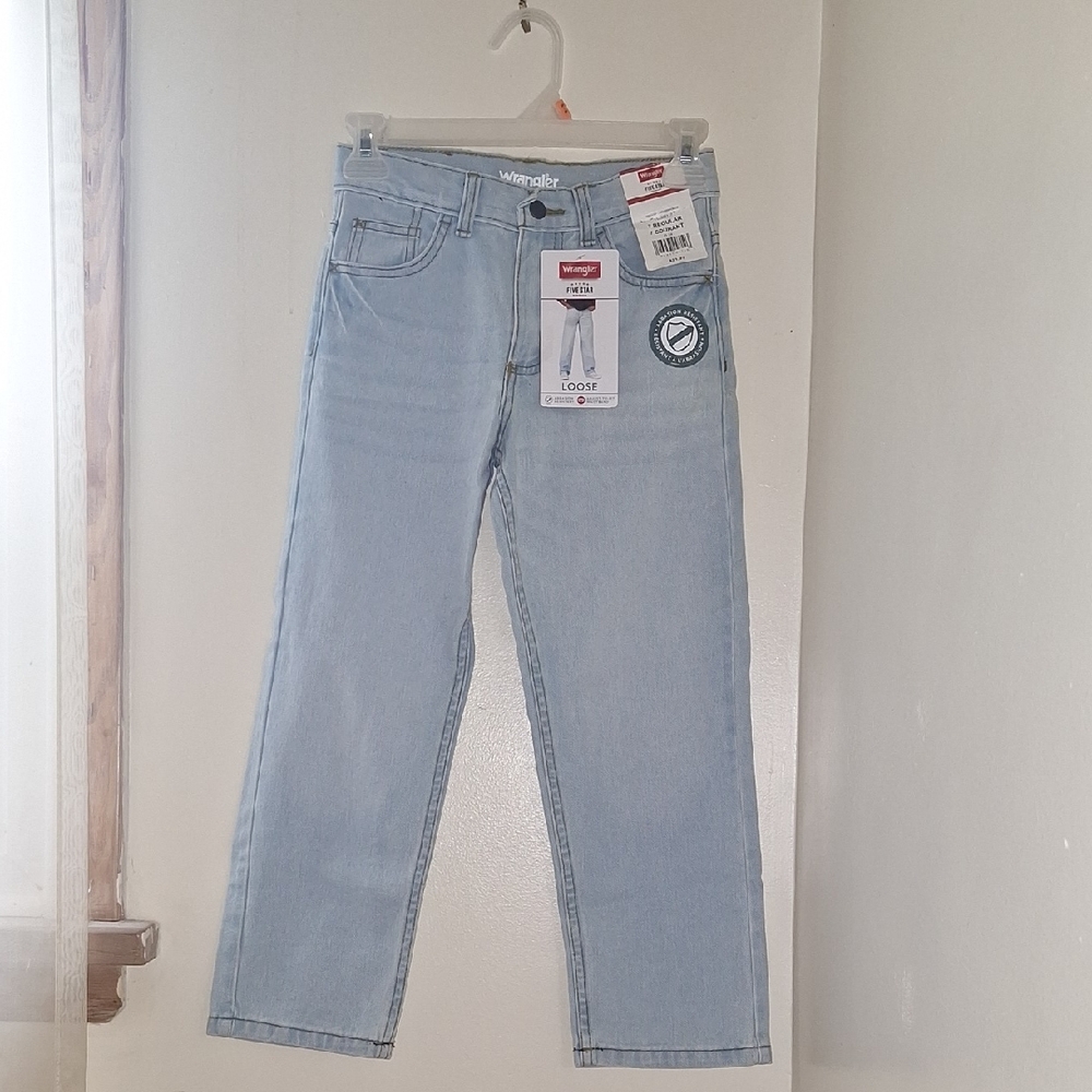 Wrangler Boy's Relaxed Fit Jeans in Light Blue